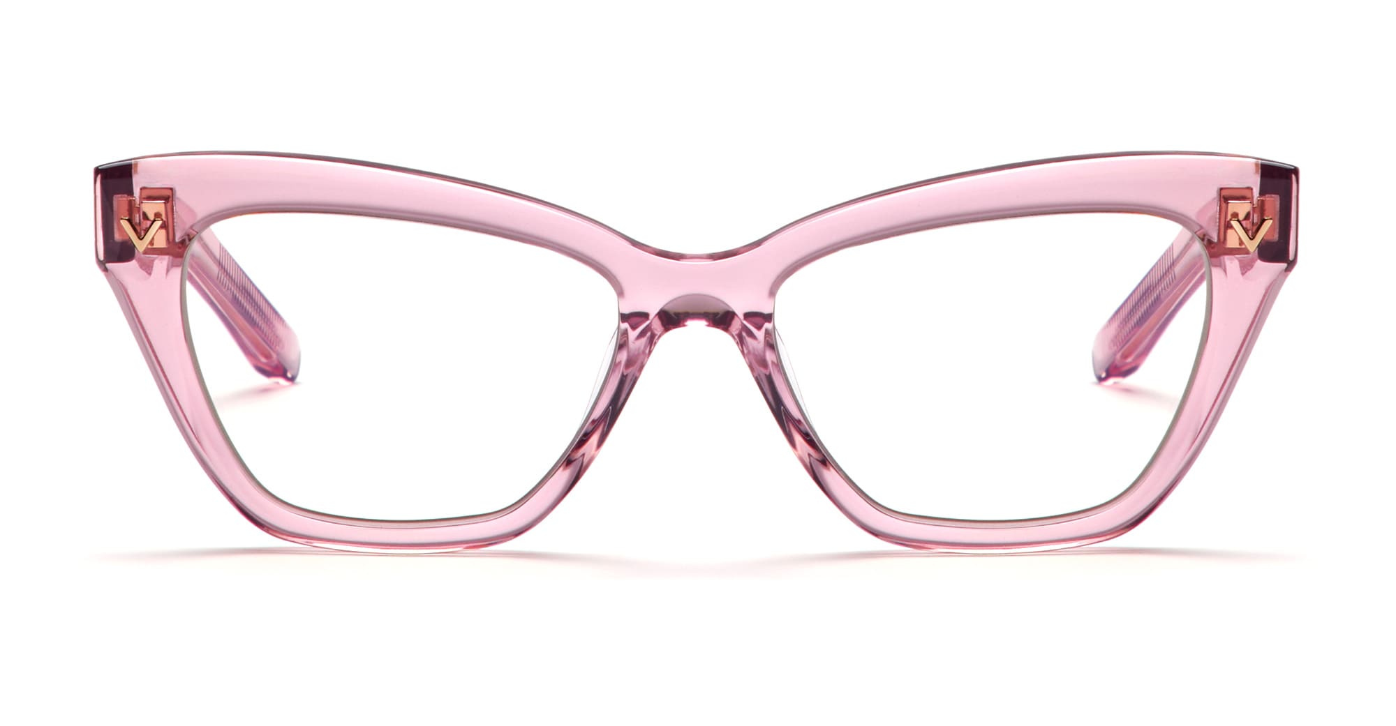 新品　VALENTINO サングラス　ラベンダー×ピンクゴールド Valentino V-Goldshield Rose Gold Navigator Shield Sunglasses VLS-137B