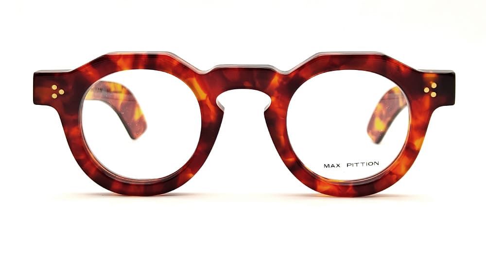マックスピティオン メガネフレーム HUGO 42-28 65008346 Max Pittion Hugo 42 x 28 - blonde tortoise rx – Mondello 1962