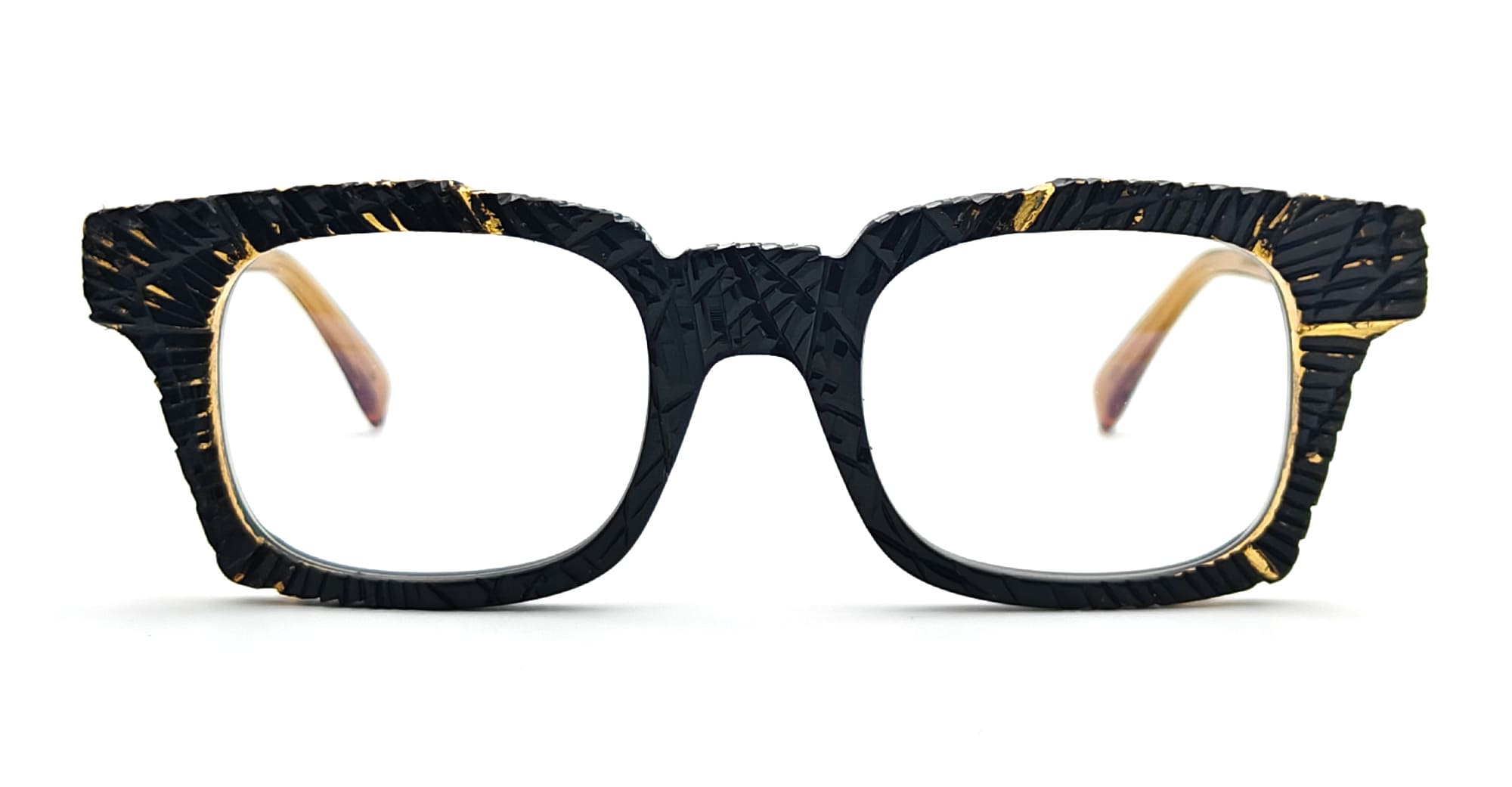 Kuboraum Mask s3 - black matte / gold leaf rx – Mondello 1962