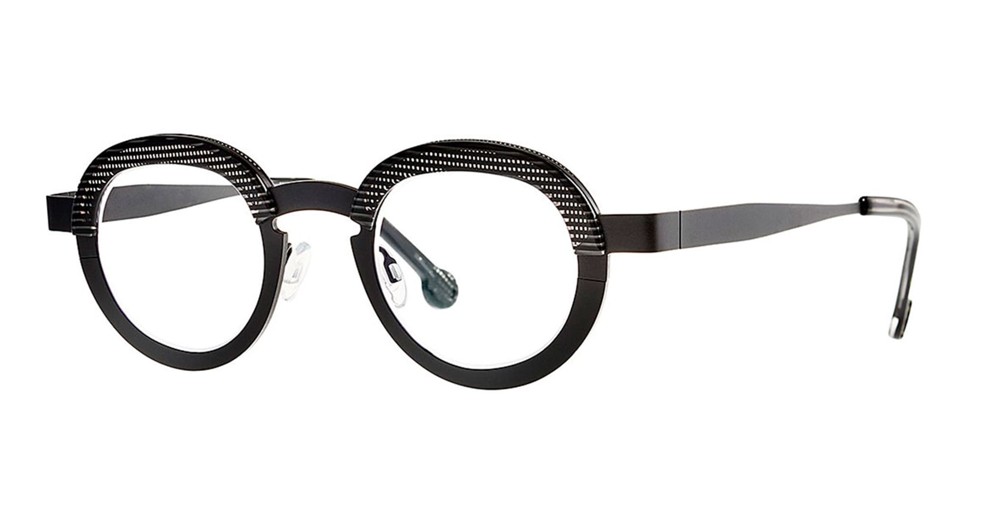 Theo eyewear Basket - 1 black matte / pixel black rx – Mondello 1962