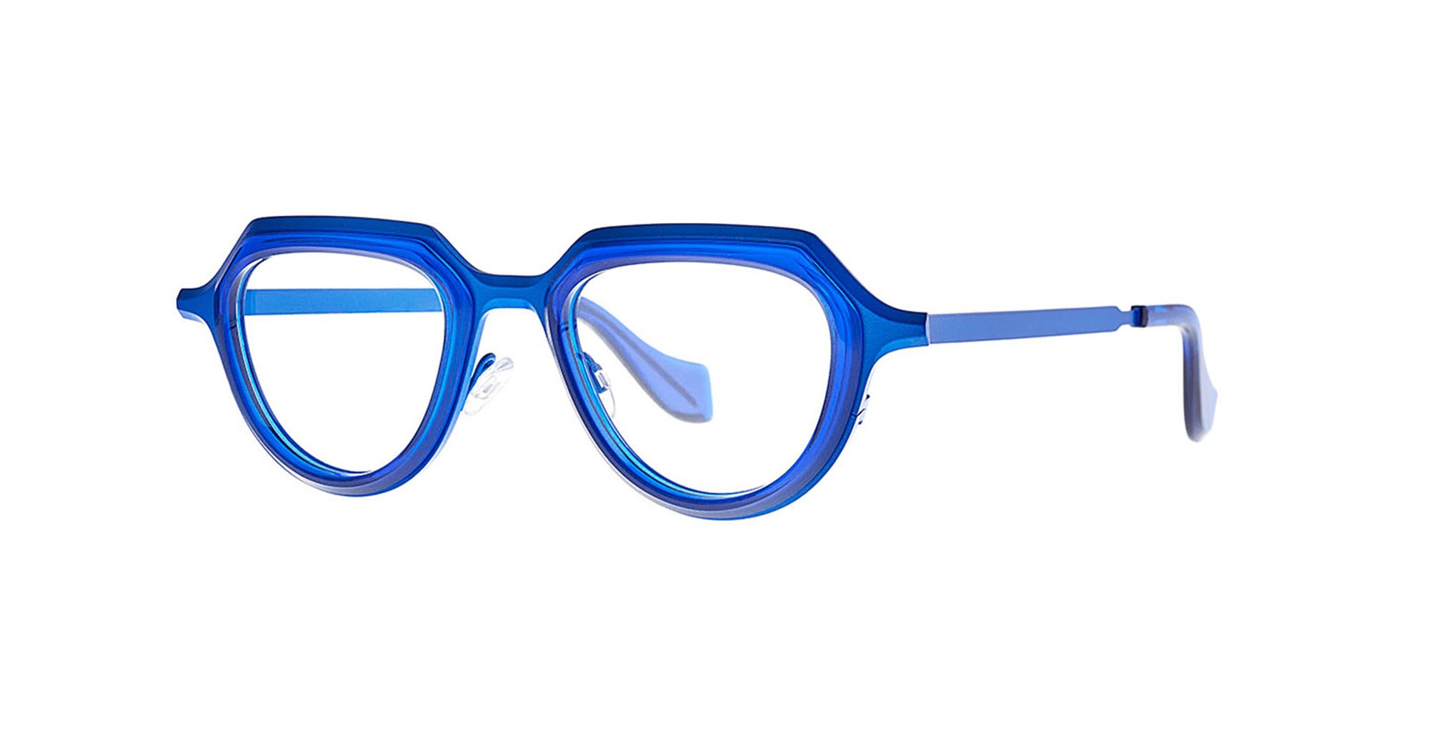Theo eyewear Prong - 004 transparent china blue rx – Mondello 1962