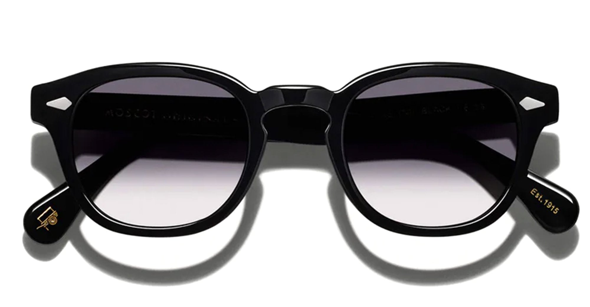 Moscot Lemtosh (46) - black / american grey fade lens – Mondello 1962