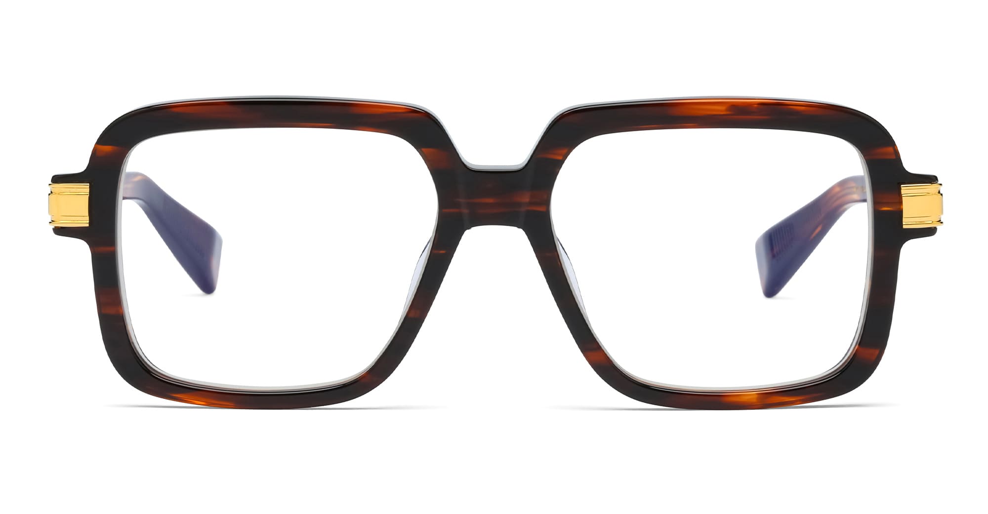 Balmain Françoise - brown swirl / 18k gold rx – Mondello 1962