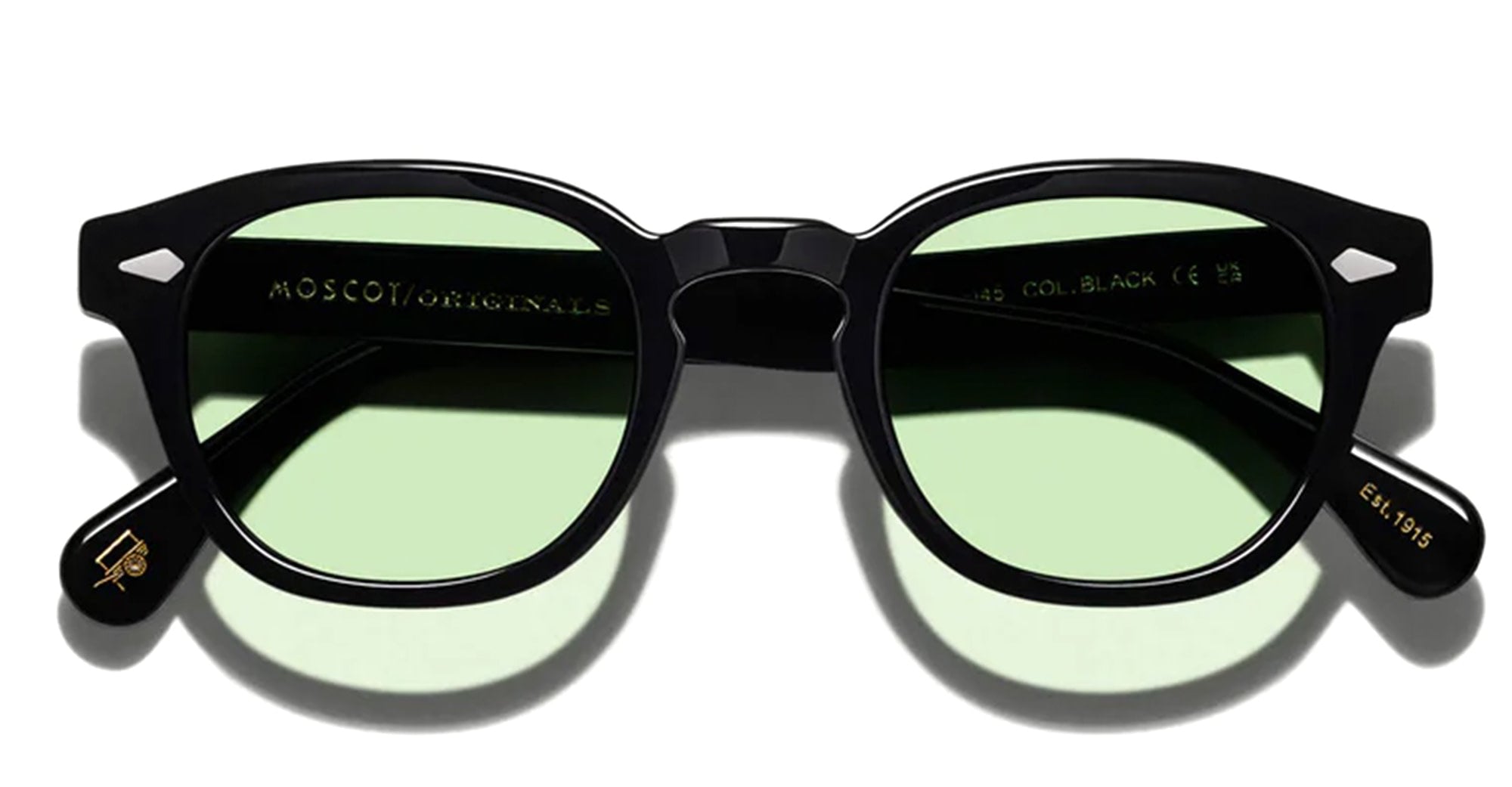 お値下げ　MOSCOT LEMTOSH 46 BLACK Moscot Lemtosh (46) - black / custom limelight lens – Mondello 1962