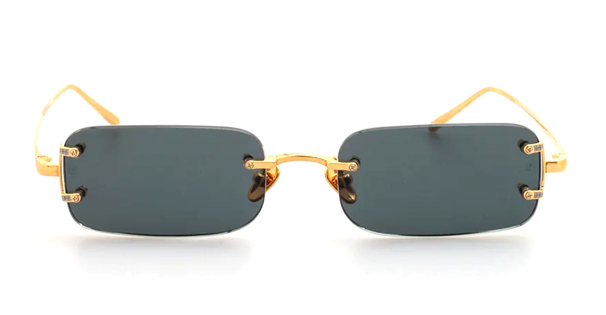 LINDA FARROW Taylor - yellow gold / green lens – Mondello 1962