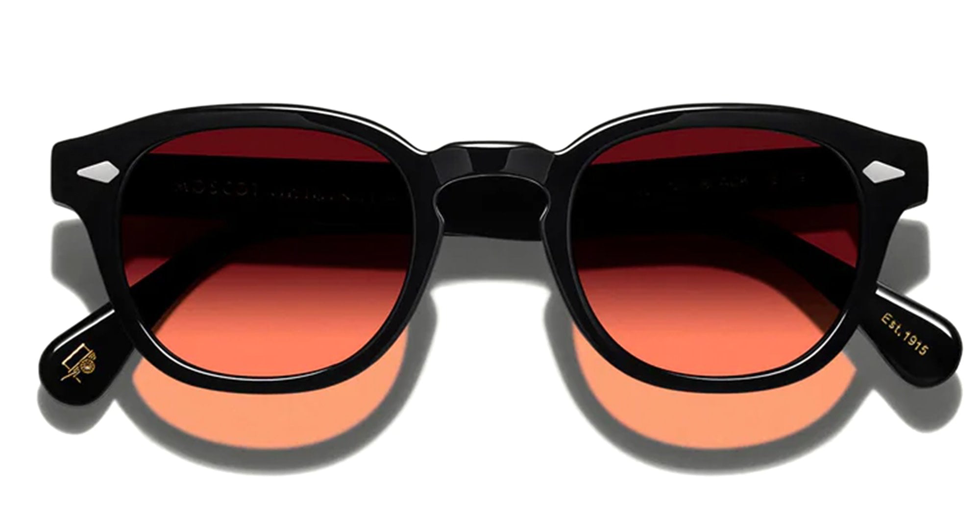 Moscot Lemtosh (46) - black / custom cabernet lens – Mondello 1962