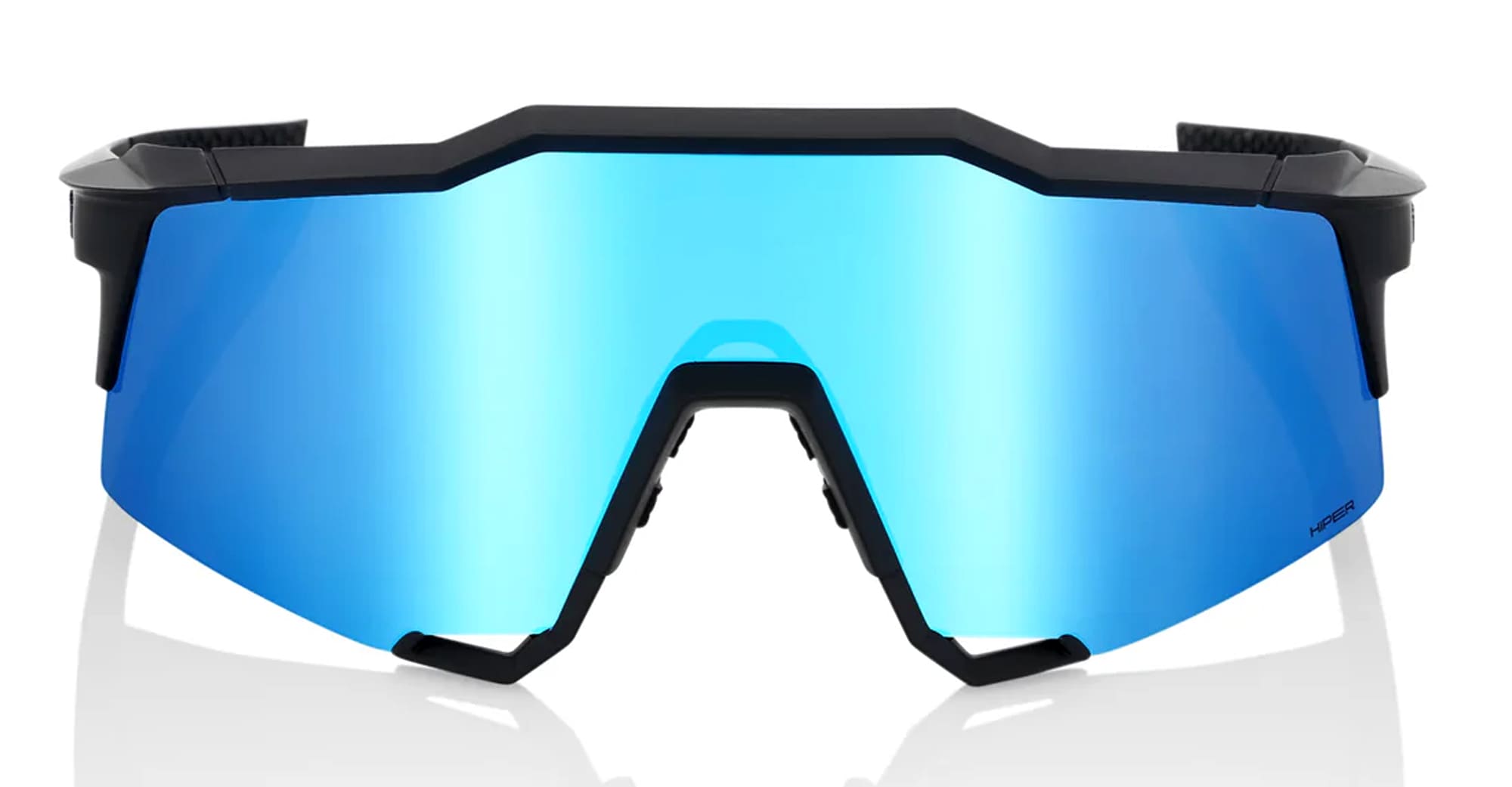 100% Speedcraft - matte black - hiper blue lens – Mondello 1962