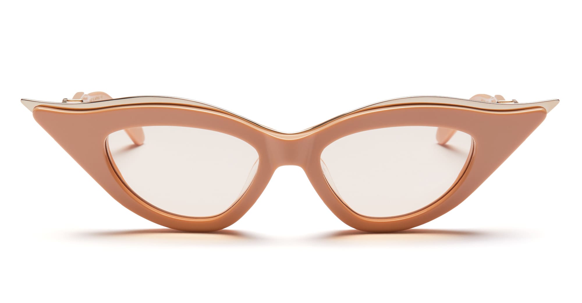 Valentino Women BRAND NEW Sunglasses Beige Gold Nude Cat Eye V - GOLDCUT - II Valentino Round Sunglasses for Women | Mercari main image 3