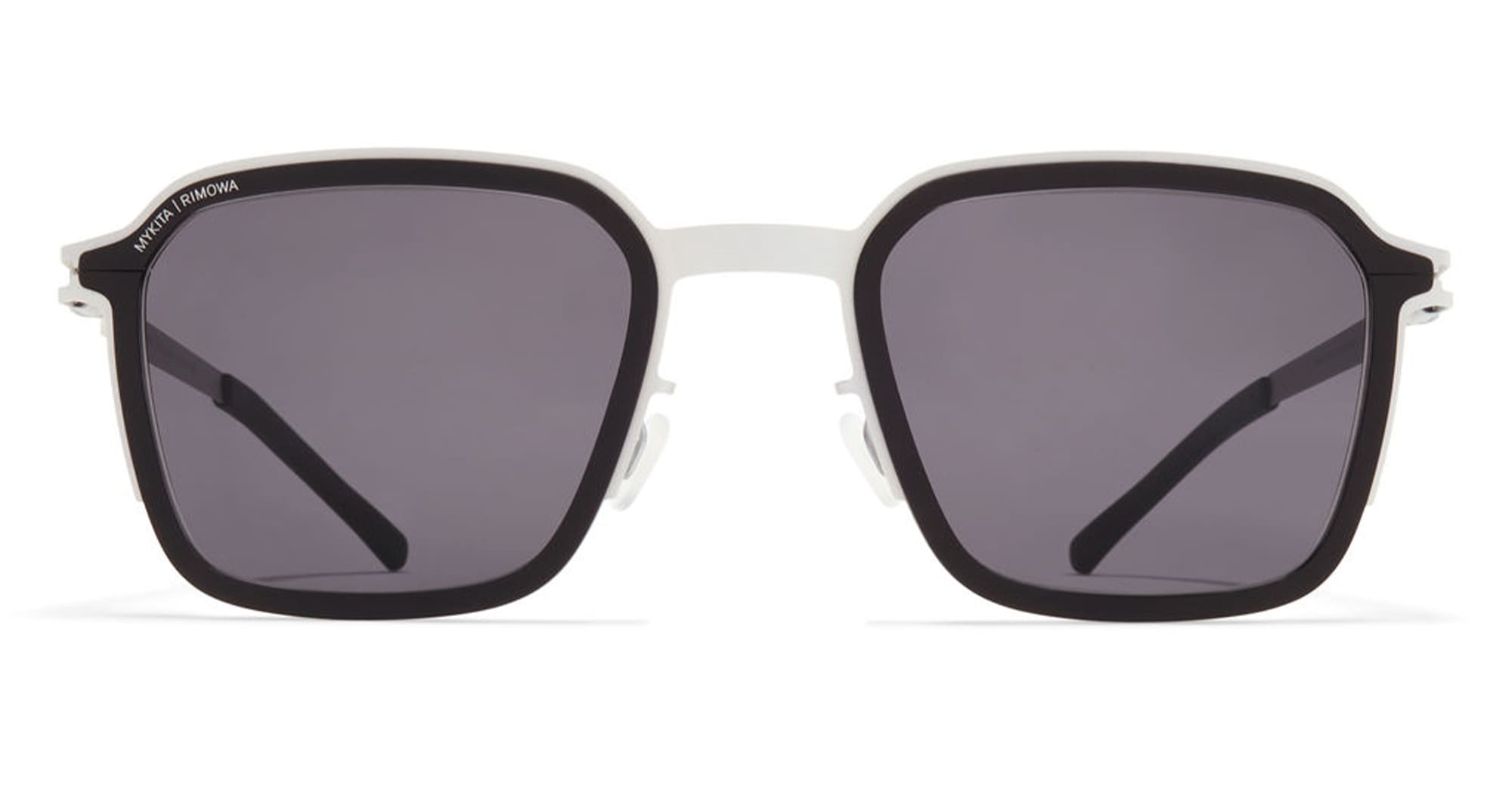 Mykita Mr002 al1 - white silver / black / coolgrey lens – Mondello