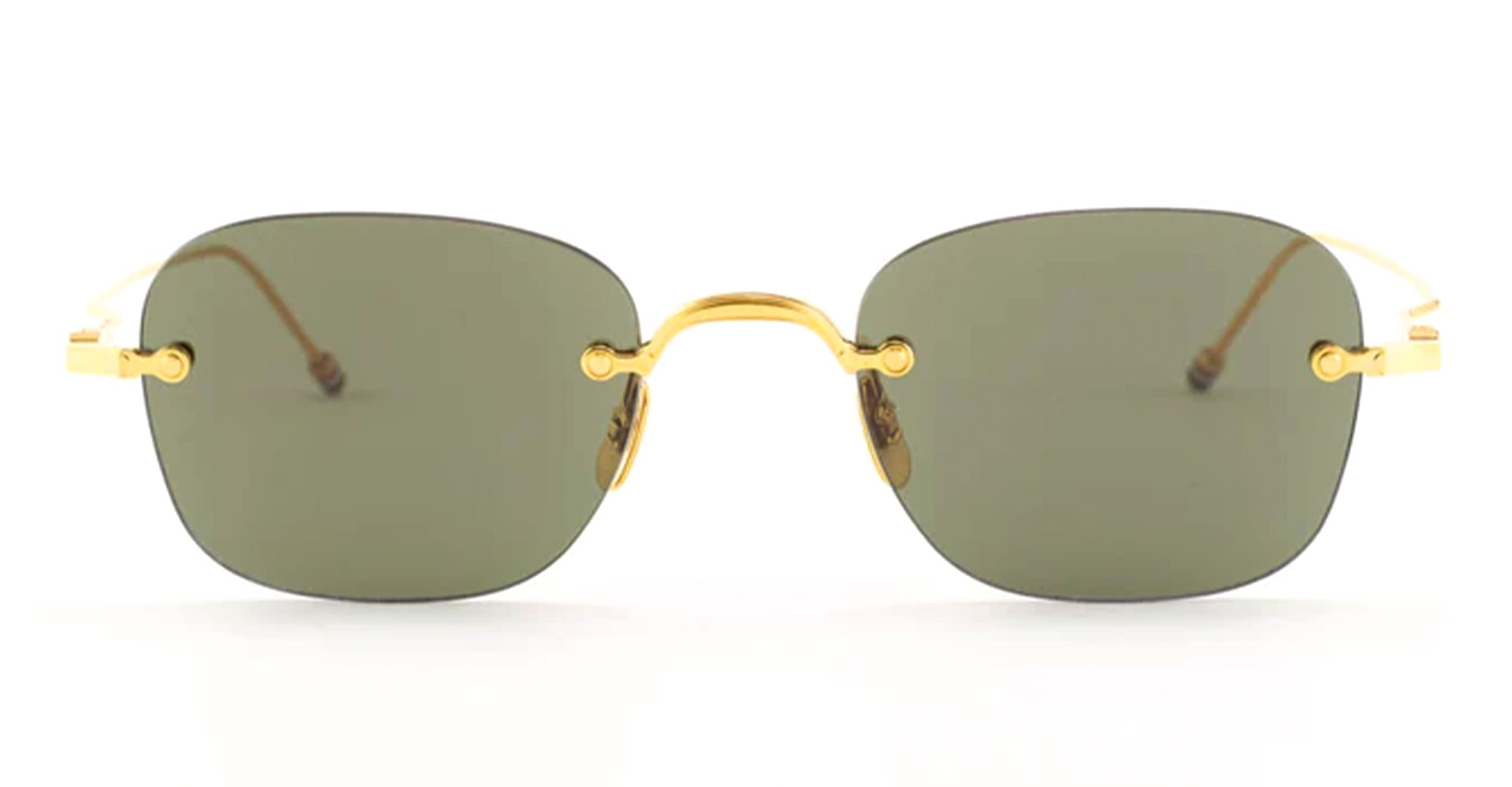 Thom Browne Rectangular rimless - yellow gold – Mondello 1962