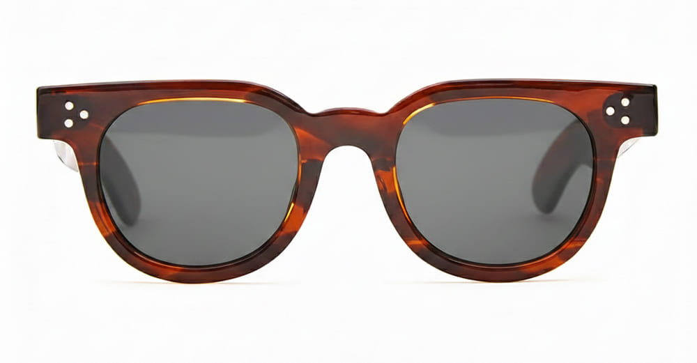 小物 JULIUS TART OPTICAL FDR DEMI AMBER Julius Tart Fdr 46x24 - demi amber / dark grey lens – Mondello 1962