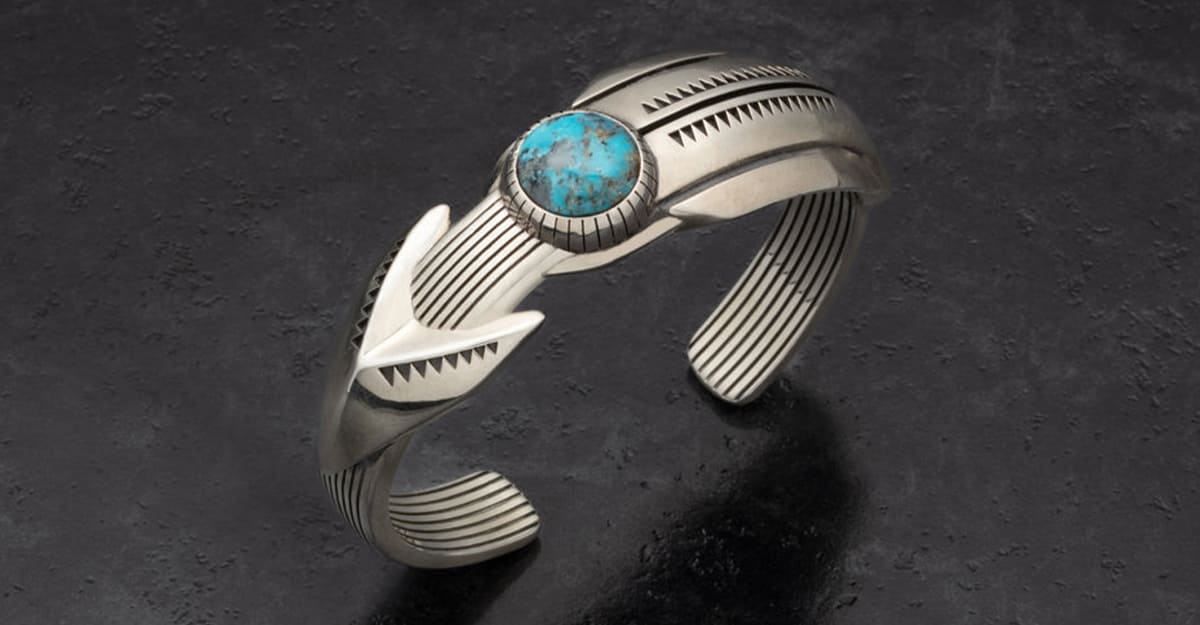 Jacques Marie Mage Last frontier v - natrona bracelet - silver m