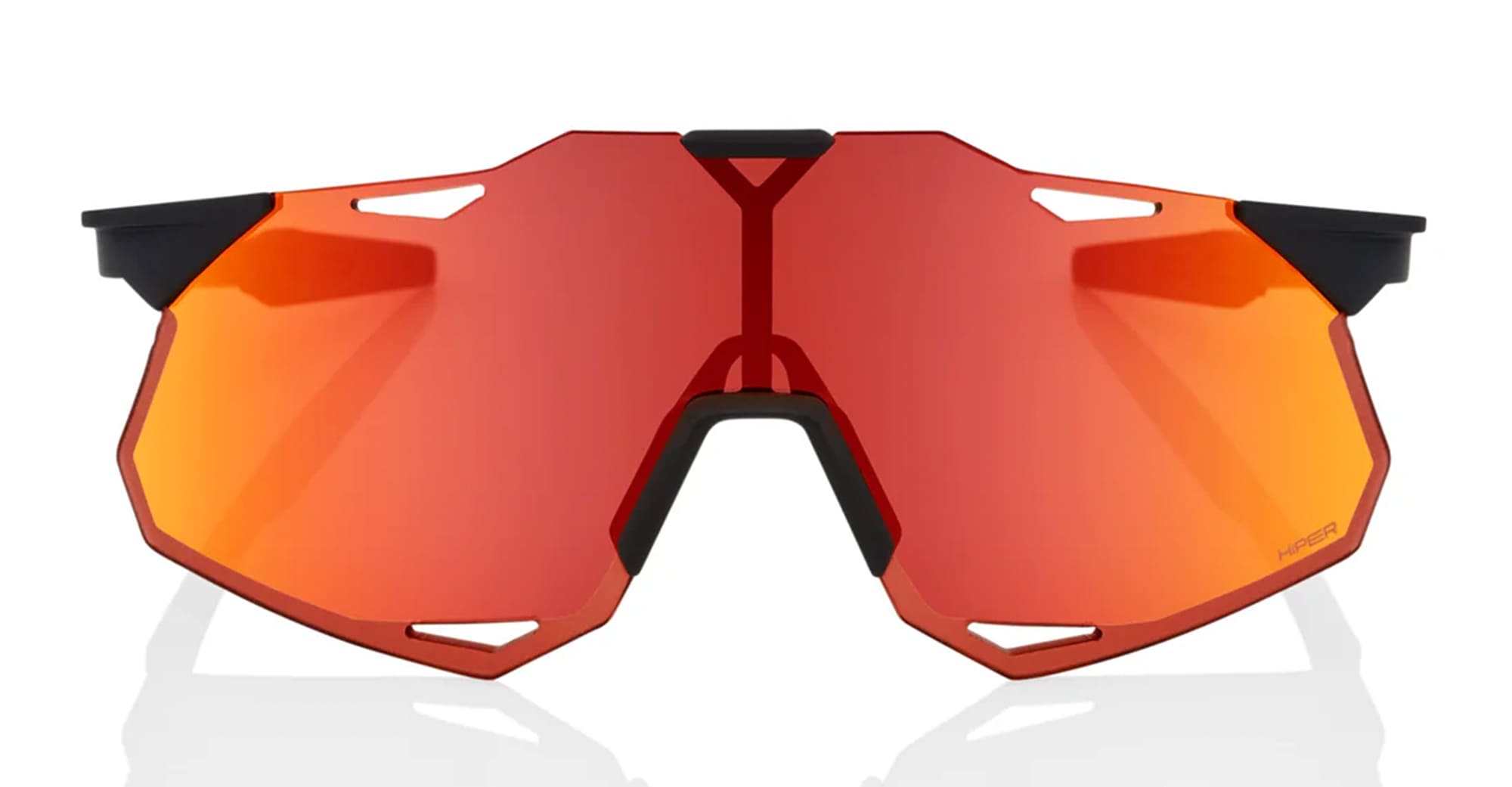 100% Hypercraft xs - soft tact black / hiper red lens – Mondello 1962