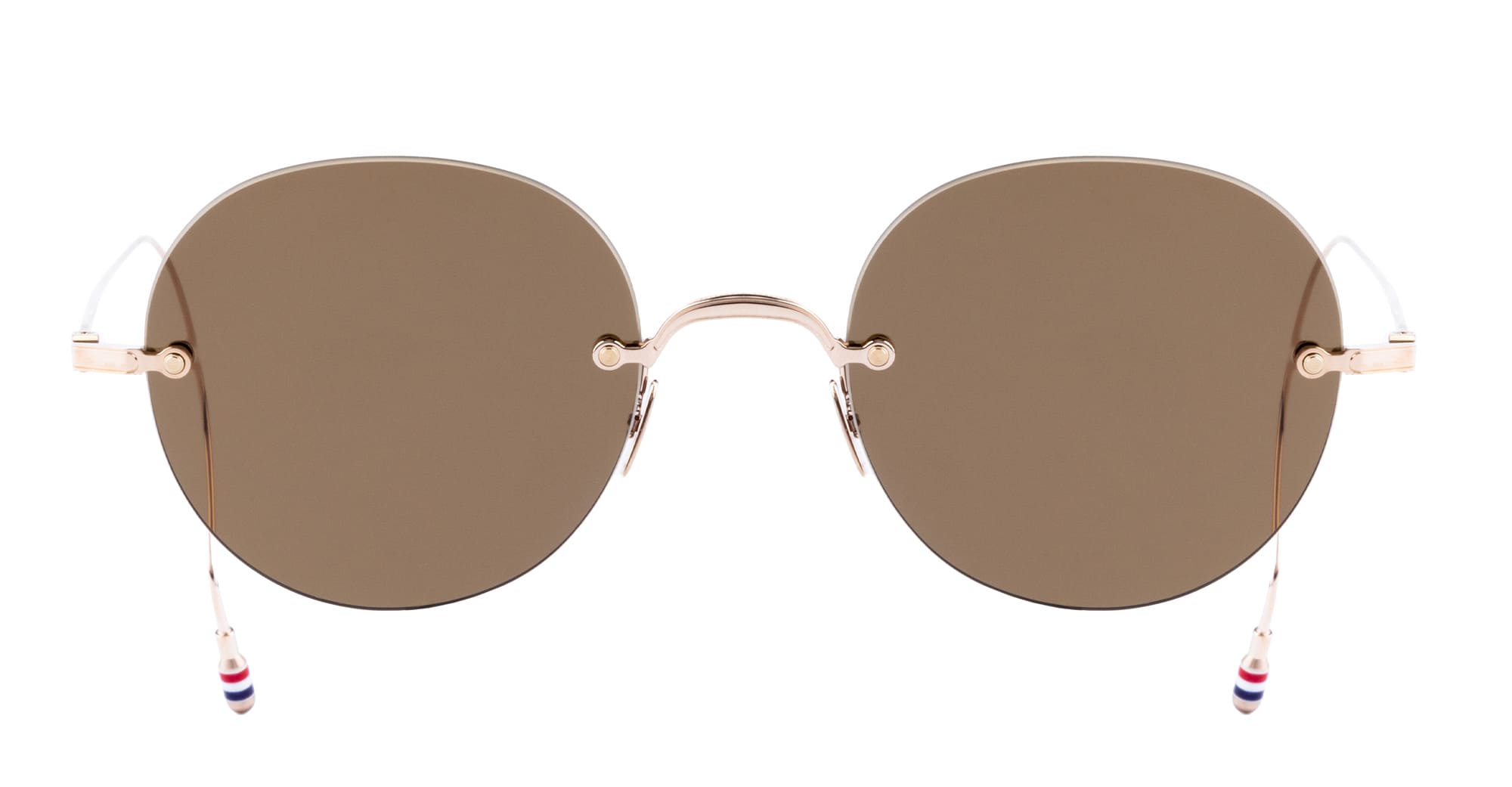 Thom Browne Rimless oversized - white gold – Mondello 1962