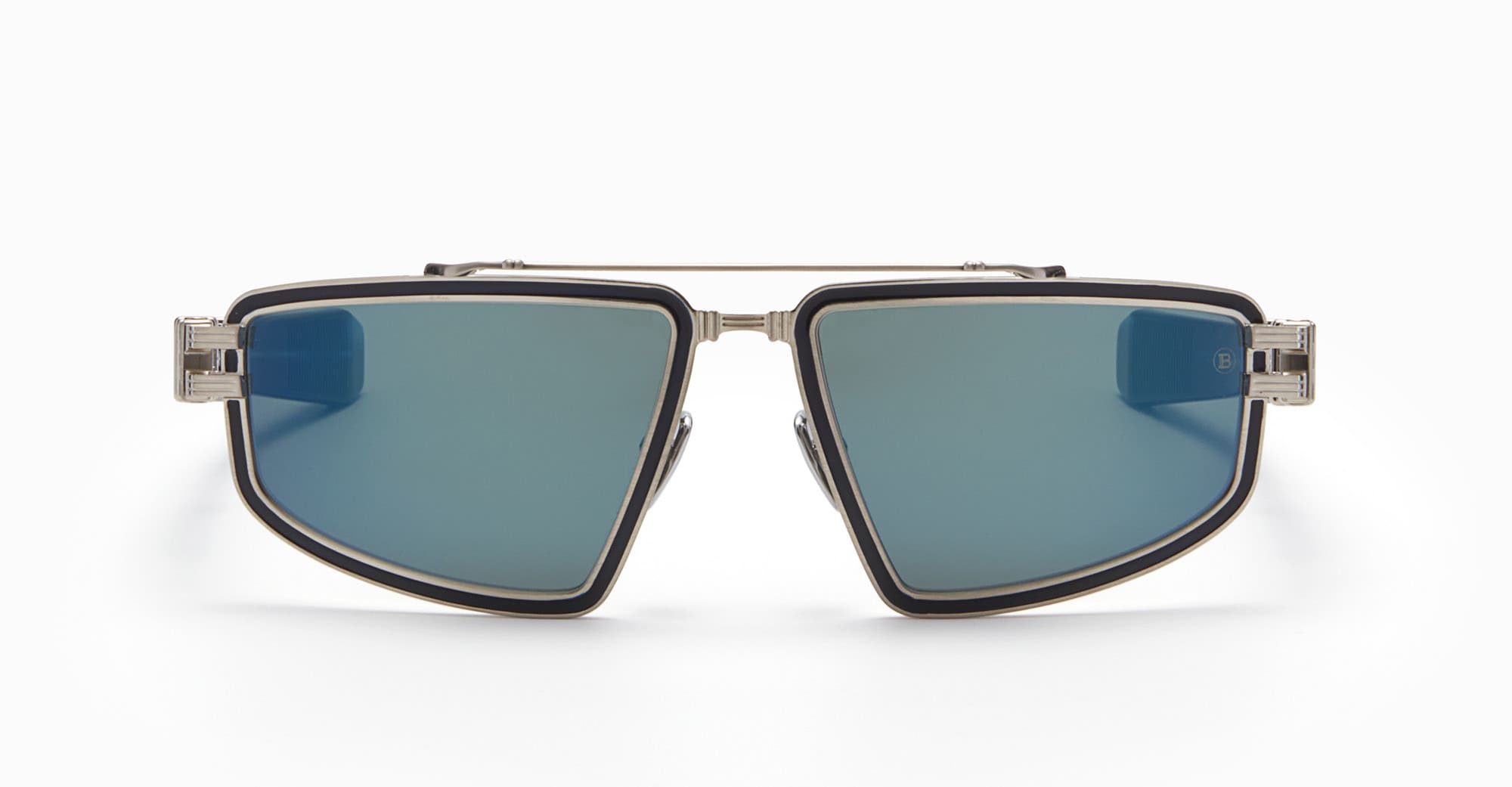 Balmain Titan - brushed silver / blue swirl – Mondello 1962 display picture 3