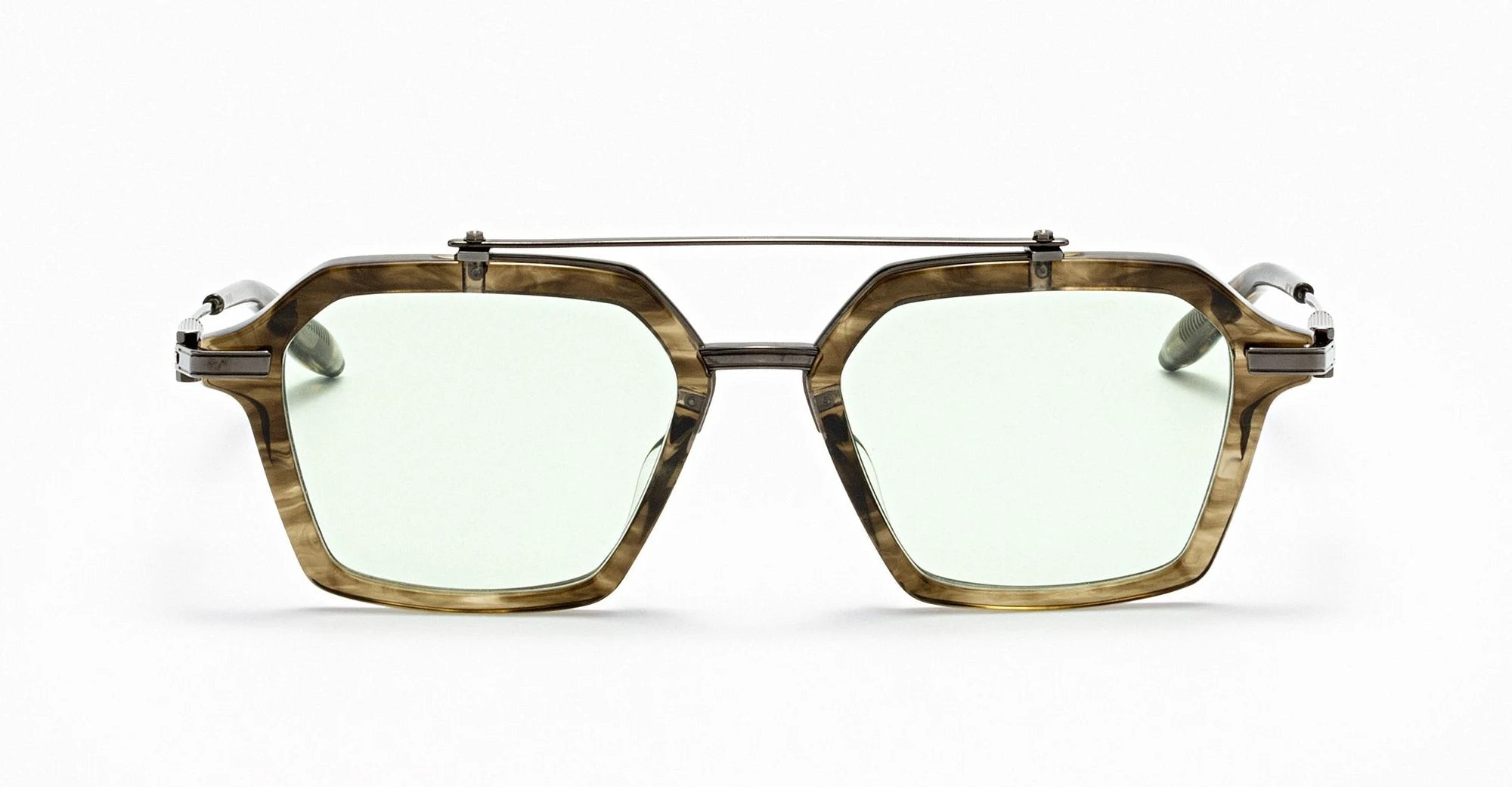 Akoni Akari - green tortoise / black rhodium – Mondello 1962