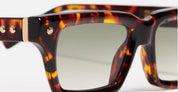 Ottica Mondello Roma - John Dalia - P04-C141 - PROJECT 04 C141 - Classic Havana / Yellow Gold - Acetate - shape Rectangular - havana, gold - EYEWEAR - SUNGLASSES - Unisex,Uomo,Donna,Women,Men - lens Gradient green - Made In France