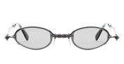 Ottica Mondello Roma - Kuboraum - KRSH81RH0000004G - MASK H81 RH - GUNMETAL - Metal - shape Oval - grey - EYEWEAR - SUNGLASSES - Unisex,Uomo,Donna,Women,Men - lens Grey - Made In Italy