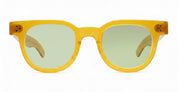 Ottica Mondello Roma - Julius Tart - JTPL-106S-2B-GN-30 - FDR 46X24 - VINTAGE YELLOW / GREEN LENS - Acetate - shape Round - yellow - EYEWEAR - SUNGLASSES - Unisex,Uomo,Donna,Women,Men - lens Green - Made In Japan