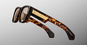 Ottica Mondello Roma - Jacques Marie Mage - JMMEZL-6D - DINO - AGAR - Acetate - shape Rectangular - Havana - EYEWEAR - SUNGLASSES - Unisex,Uomo,Donna,Women,Men - lens yellow - Made In Japan