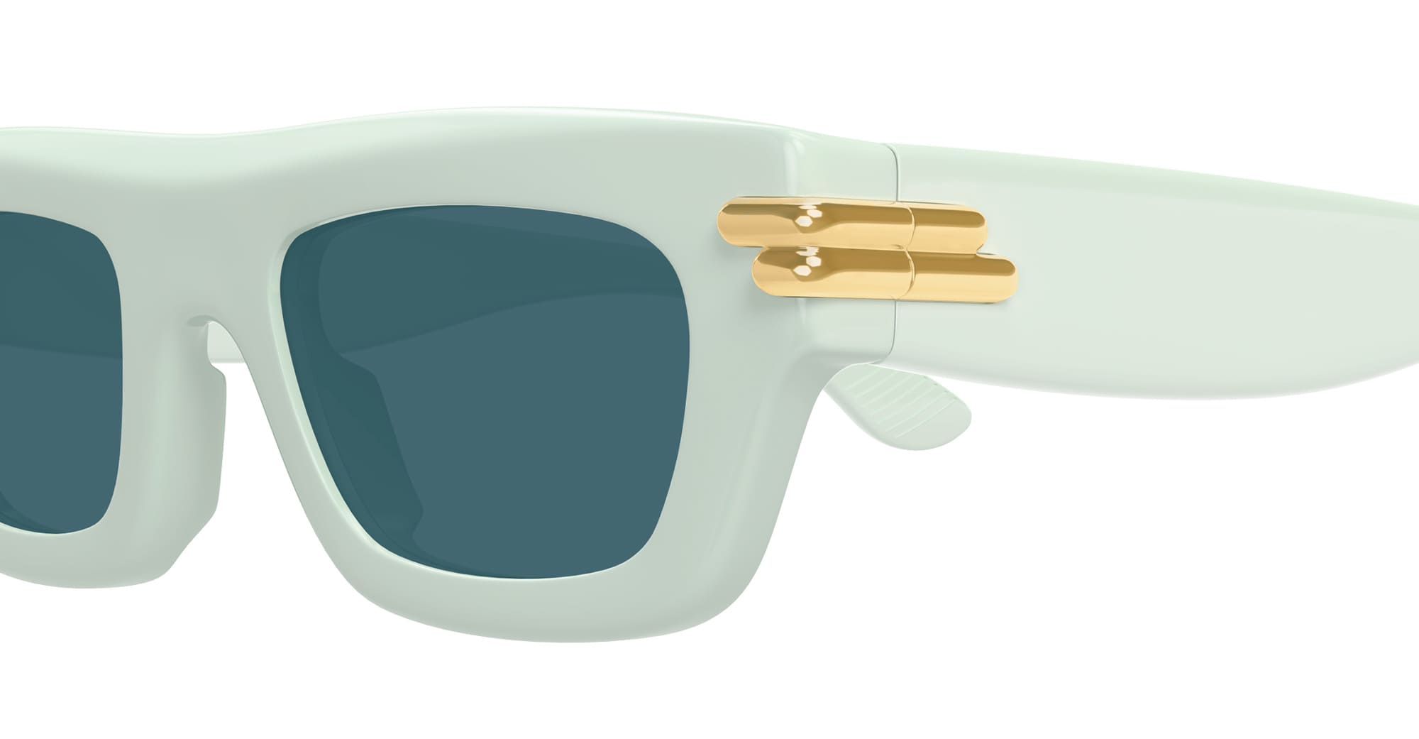 Ottica Mondello Roma - Bottega Veneta - BV1321S-004 - BV1321S-004 - WHITE - Acetate - shape Rectangular - White - EYEWEAR - SUNGLASSES - Donna,Women - lens Blue - Made In Japan