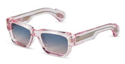Ottica Mondello Roma - T HENRI - TAAM - TAYCAN - PAMPELONNE - Acetate - shape Rectangular - transparent pink - EYEWEAR - SUNGLASSES - Unisex,Uomo,Donna,Women,Men - lens Gradient blue - Made In Japan