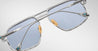 Ottica Mondello Roma - Jacques Marie Mage - JMMLB-41 - LAST FRONTIER VI - LABARGE - SILVER - Titanium - shape Navigator - Silver - EYEWEAR - SUNGLASSES - Uomo,Men - lens light blue - Made In Japan