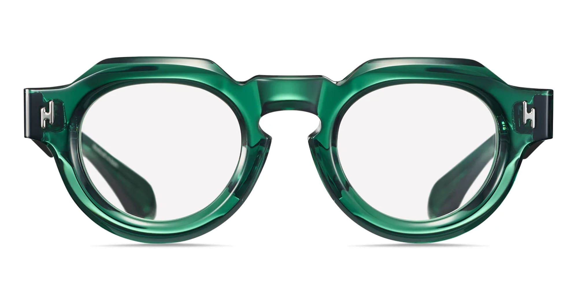 Ottica Mondello Roma - Tanabiku - DT-01G - SAKURA - GREEN - Acetate - shape Panto - green - EYEWEAR - EYEGLASSES - Unisex,Uomo,Donna,Women,Men - lens Clear - Made In Japan