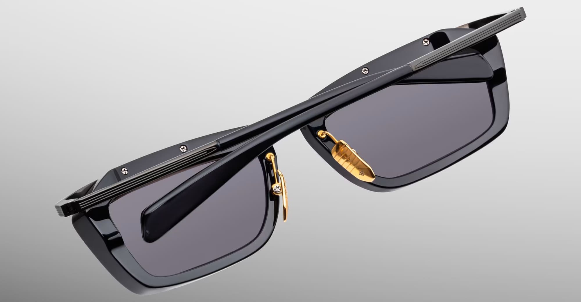 Ottica Mondello Roma - Jacques Marie Mage - JMMGAS-K22 - GASPARD - VANTA - Acetate, titanium - shape Rectangular - Black - EYEWEAR - SUNGLASSES - Unisex,Uomo,Donna,Women,Men - lens Black - Made In Japan