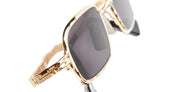 Ottica Mondello Roma - Kuboraum - KRSZ18GB0000002Y - MASK Z18 - GOLD / BLACK - metal, acetate - shape Rectangular - Gold - EYEWEAR - SUNGLASSES - Unisex,Uomo,Donna,Women,Men - lens Grey - Made In Italy