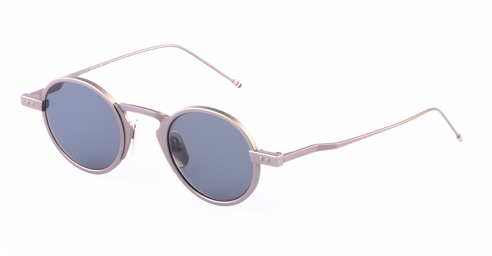 Ottica Mondello Roma - Thom Browne - UES931A-G0001-035-43 - ROUND - MED GREY - Titanium - shape Round - grey - EYEWEAR - SUNGLASSES - Unisex,Uomo,Donna,Women,Men - lens Grey - Made In Japan