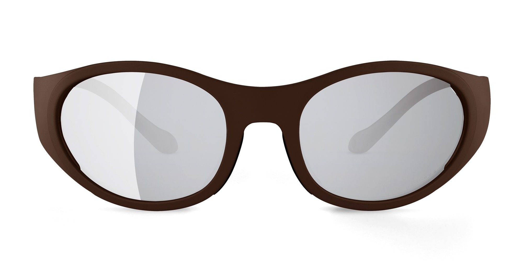  VZUM ALU - Tr90 - shape Oval - brown - EYEWEAR - SUNGLASSES - Unisex,Uomo,Donna,Women,Men - lens Grey - Made In Italy