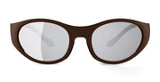 Ottica Mondello Roma - Alba Optics - 8050054518893 - ANVMA 99 - CHOCO / VZUM ALU - Tr90 - shape Oval - brown - EYEWEAR - SUNGLASSES - Unisex,Uomo,Donna,Women,Men - lens Grey - Made In Italy