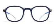Ottica Mondello Roma - Mykita - 10084944 - FIR MHL3 - Navy / Shiny Silver RX - stainless steel - shape Squared - Blue Navy - EYEWEAR - EYEGLASSES - Unisex,Uomo,Donna,Women,Men - lens Clear - Made In Germany