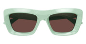 Ottica Mondello Roma - Bottega Veneta - BV1283S-004 - BV1283S-004 - GREEN - Acetate - shape  - green - EYEWEAR - SUNGLASSES - Donna,Women - lens  - Made In Japan