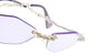 Ottica Mondello Roma - Kuboraum - KRSH48LG0000004L - MASK H48 LG - LIGHT GOLD - metal, acetate - shape Cat-eye - Gold - EYEWEAR - SUNGLASSES - Donna,Women - lens violet - Made In Italy