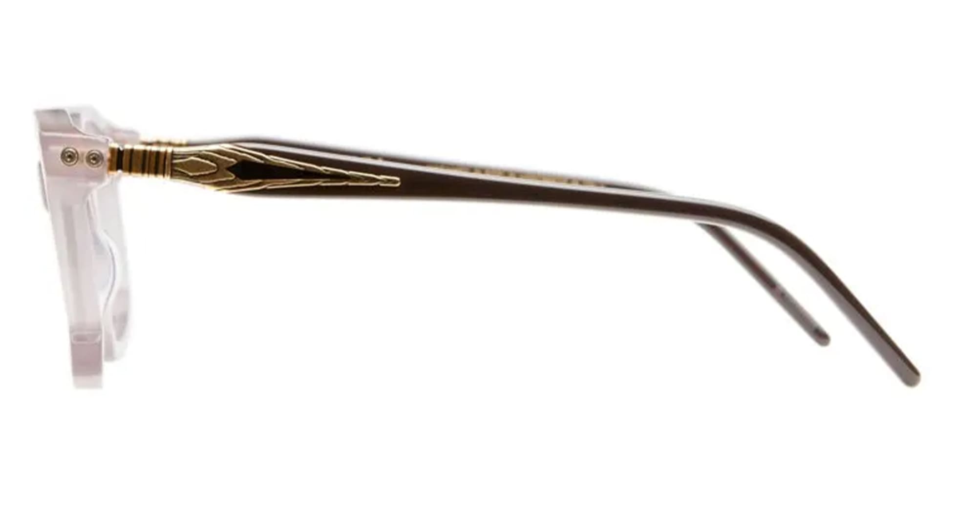 Ottica Mondello Roma - Kuboraum - KROD71VP000000OP - MASK D71 - VIOLET PETAL RX  - Acetate, metal - shape Round - transparent purple, transparent brown - EYEWEAR - EYEGLASSES - Unisex,Uomo,Donna,Women,Men - lens Clear - Made In Italy