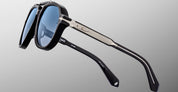 Ottica Mondello Roma - Jacques Marie Mage - JMMITR-11K - AYRTON SENNA BY JMM: 1991 - REGAL - Acetate - shape Pilot - blue - EYEWEAR - SUNGLASSES - Unisex,Uomo,Donna,Women,Men - lens Gradient blue - Made In Japan