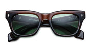 Ottica Mondello Roma - Jacques Marie Mage - JMMDE-13W - DEALAN - ZOLTAR - Acetate - shape Squared - brown - EYEWEAR - SUNGLASSES - Unisex,Uomo,Donna,Women,Men - lens Green - Made In Japan
