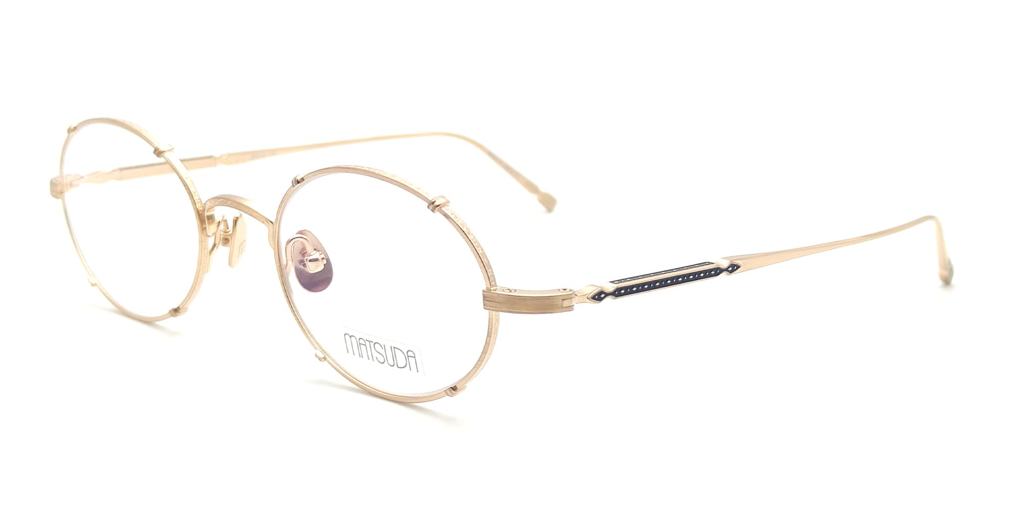 Ottica Mondello Roma - Matsuda - M3150.RX.BG.50 - M3150 - BRUSHED GOLD - Titanium - shape Oval - brushed gold - EYEWEAR - EYEGLASSES - Unisex,Uomo,Donna,Women,Men - lens Clear - Made In Japan