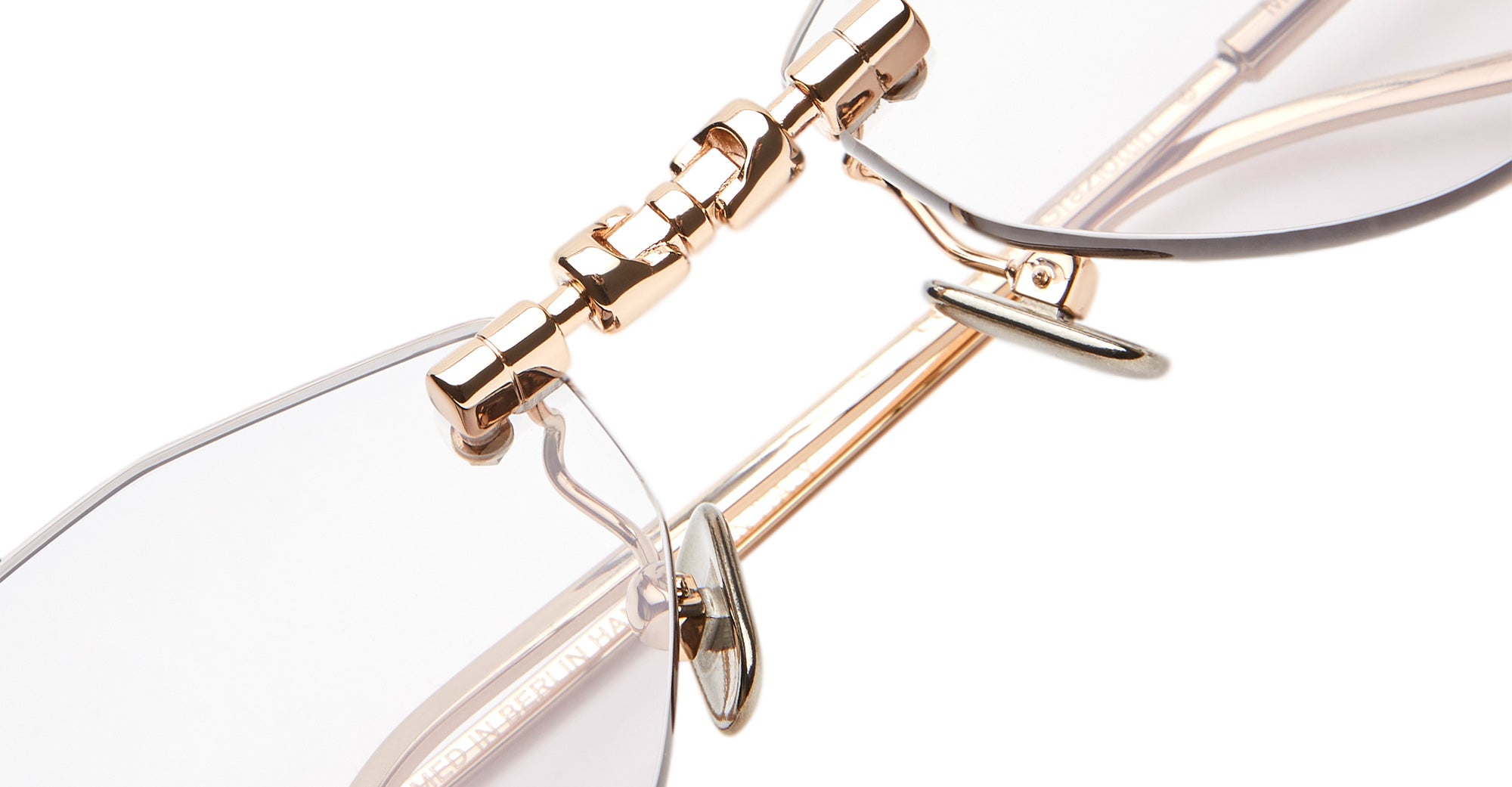 Ottica Mondello Roma - Kuboraum - KRSH64PG0000004G - MASK H64 - ROSE GOLD - Metal - shape Cat-eye - rose gold - EYEWEAR - SUNGLASSES - Unisex,Uomo,Donna,Women,Men - lens light grey - Made In Italy