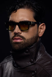 Ottica Mondello Roma - T HENRI - ELAC - ELVA - COCOA - Acetate - shape Squared - brown - EYEWEAR - SUNGLASSES - Unisex,Uomo,Donna,Women,Men - lens Gradient brown - Made In Japan
