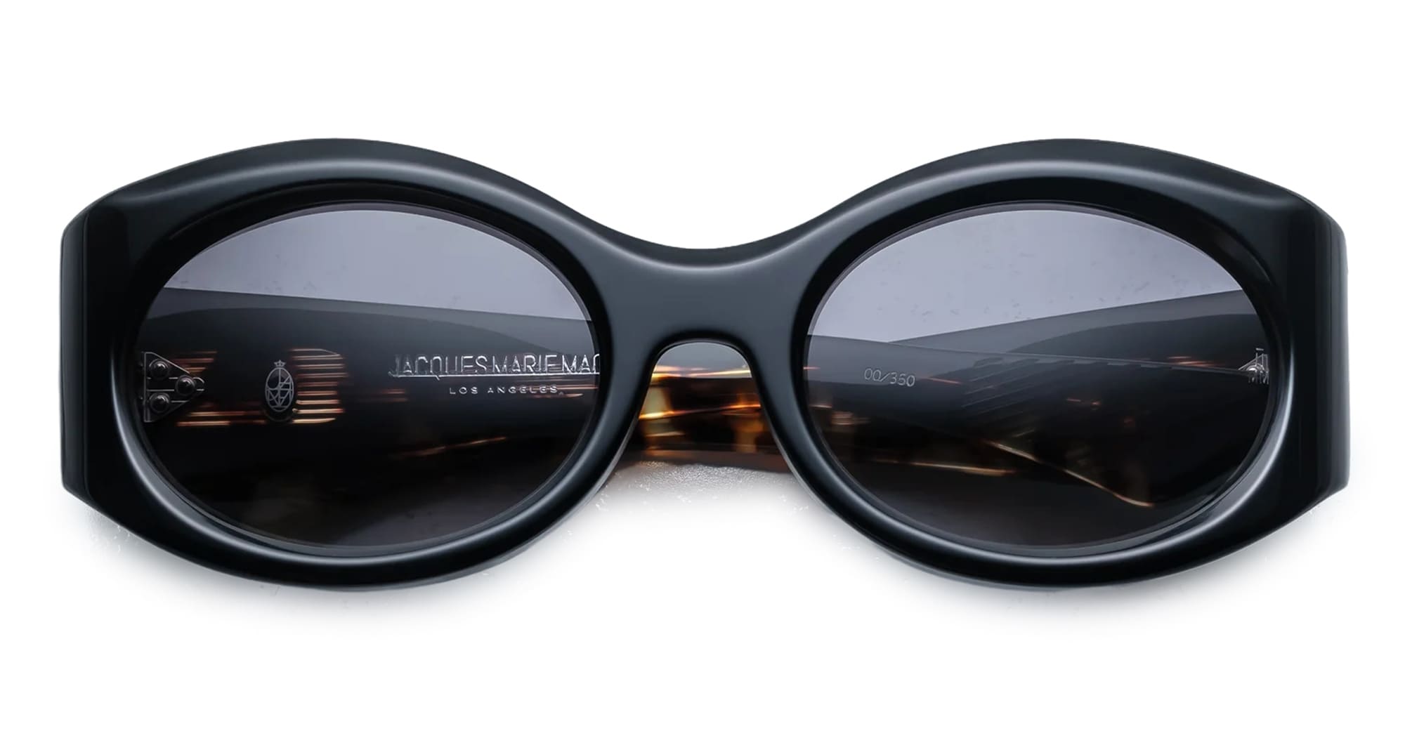 Ottica Mondello Roma - Jacques Marie Mage - JMMYC-11A - GIA - NOIR 11 - Acetate - shape Oval - Black - EYEWEAR - SUNGLASSES - Donna,Women - lens Gradient grey - Made In Japan