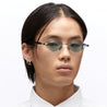 Ottica Mondello Roma - Kuboraum - KRSP60GGBL00004U - MASK P60 - GUNMETAL / DARK BLUE - Acetate - shape  - grey, blue - EYEWEAR - SUNGLASSES - Donna,Women - lens  - Made In Italy