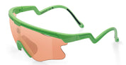 Ottica Mondello Roma - Alba Optics - 8050054517834 - DELTA LEI - PISTACHIO / VZUM SALMON - Tr90 - shape Mask - green - EYEWEAR - SUNGLASSES - Unisex,Uomo,Donna,Women,Men - lens Pink - Made In Italy