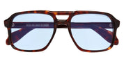 Ottica Mondello Roma - Cutler and Gross - CGSN-1394-57-07 - 1394 - DARK TURTLE / BLUE LENS - Acetate - shape Aviator - dark tortoise - EYEWEAR - SUNGLASSES - Unisex,Uomo,Donna,Women,Men - lens Blue - Made In Italy