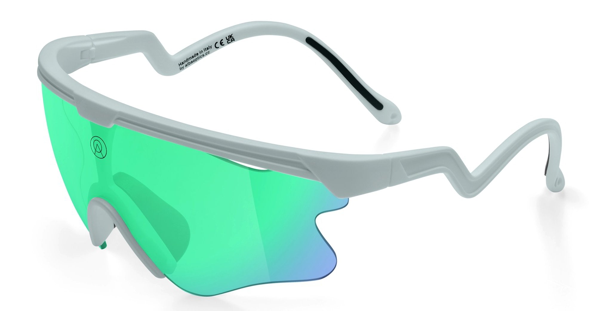 Ottica Mondello Roma - Alba Optics - 8050054517759 - DELTA LEI - ICE / VZUM F-LENS BTL - Tr90 - shape Mask - grey - EYEWEAR - SUNGLASSES - Unisex,Uomo,Donna,Women,Men - lens blue green - Made In Italy