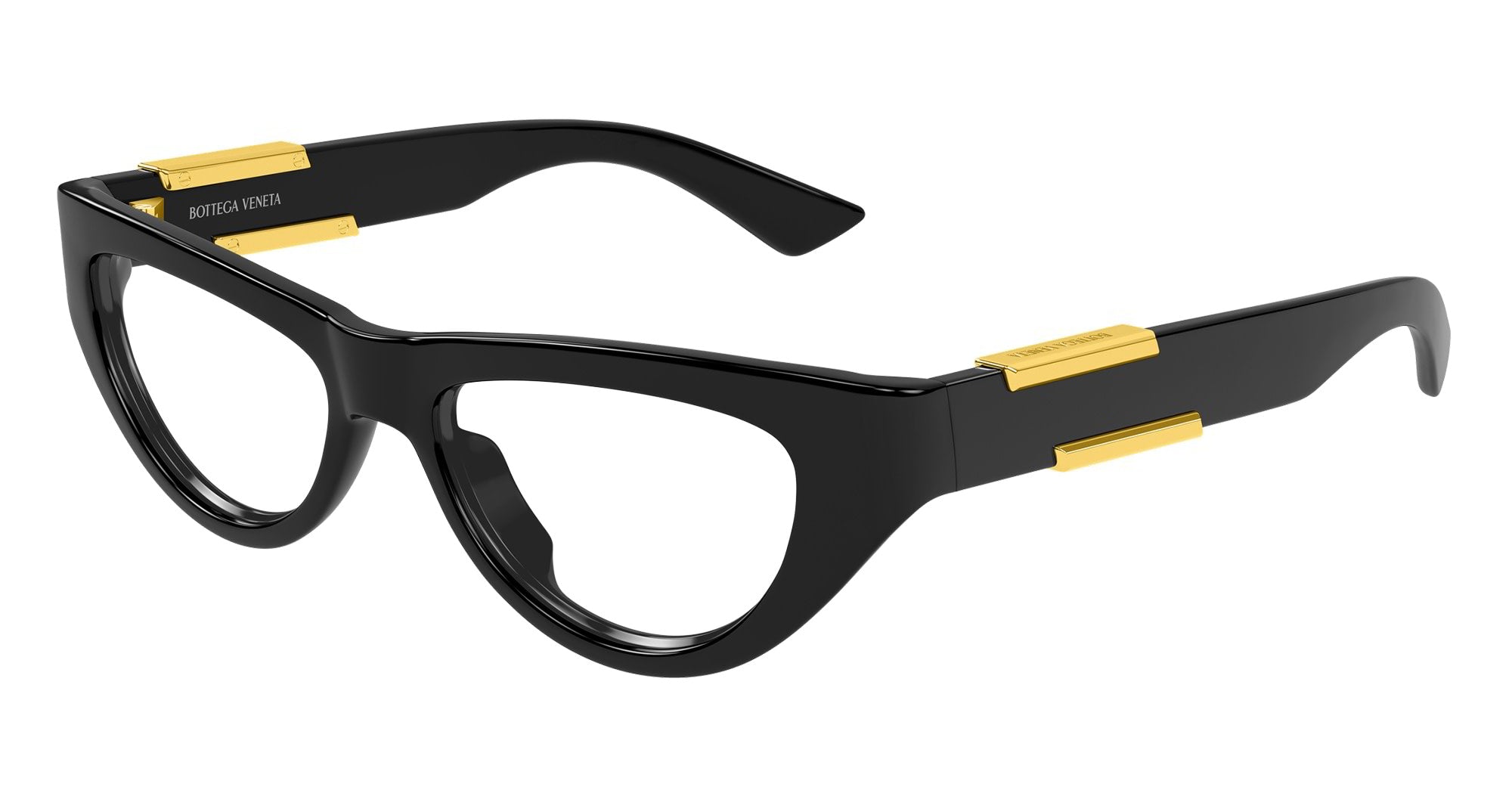 Ottica Mondello Roma - Bottega Veneta - BV1454O-001 - BV1454O-001 - BLACK RX - nylon - shape Cat-eye - Black - EYEWEAR - EYEGLASSES - Donna,Women - lens Clear - Made In Japan