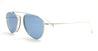 Ottica Mondello Roma - Matsuda - M3130.SG.PW.53 - M3130 - PALLADIUM WHITE - Titanium - shape Round - Silver - EYEWEAR - SUNGLASSES - Uomo,Men - lens Blue - Made In Japan