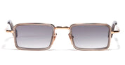 Ottica Mondello Roma - John Dalia - PIERCE-C154 - PIERCE - C154 Workman Grey - 18k Rose Gold - Metal - shape Rectangular - grey, rose gold - EYEWEAR - SUNGLASSES - Unisex,Uomo,Donna,Women,Men - lens Gradient grey - Made In France